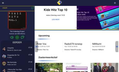 Schermafbeelding van beta.radio079.nl
