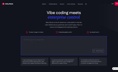 Schermafbeelding van bettyblocks.com