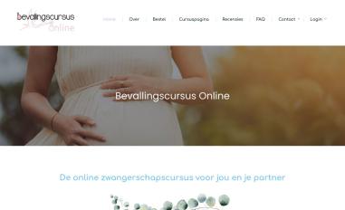 Schermafbeelding van bevallingscursusonline.nl