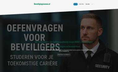 Schermafbeelding van beveiligingexamen.nl