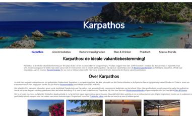 Schermafbeelding van bezoekkarpathos.nl