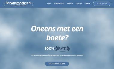 Schermafbeelding van bezwaarboetes.nl