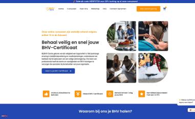 Schermafbeelding van bhvcentre.nl