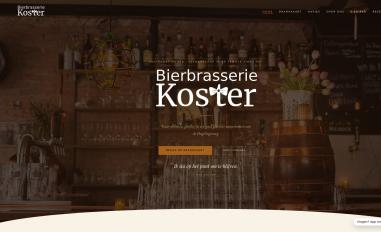 Schermafbeelding van bierbrasseriekoster.nl