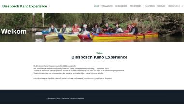 Schermafbeelding van biesboschkanoexperience.nl