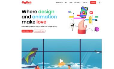 Schermafbeelding van bigfishanimatie.nl