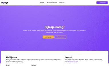 Schermafbeelding van bijlesje.com