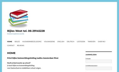 Schermafbeelding van bijleswest.nl