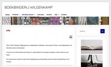 Schermafbeelding van bindery-wilgenkamp.nl