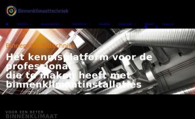 Schermafbeelding van binnenklimaattechniek.nl