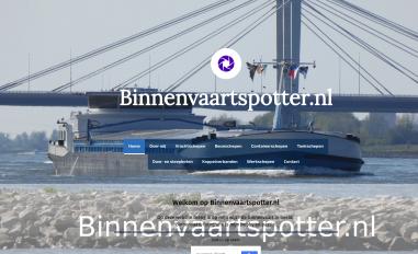 Schermafbeelding van binnenvaartspotter.nl