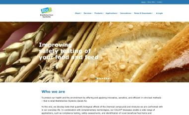 Schermafbeelding van biodetectionsystems.com