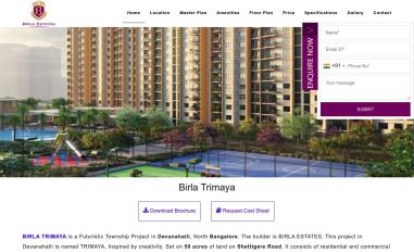Schermafbeelding van birla-trimaya.in