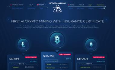 Schermafbeelding van bit4mining.com