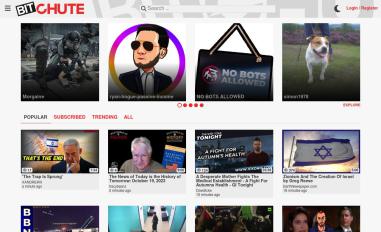 Schermafbeelding van bitchute.com