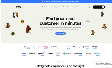 Schermafbeelding van bizzy.ai