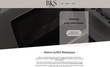 Schermafbeelding van bkswebdesigns.nl