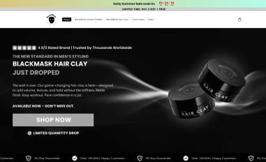 Schermafbeelding van blackmaskproducts.com