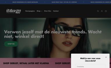 Schermafbeelding van blingy.nl