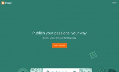 Schermafbeelding van blogger.com