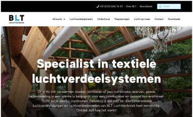 Schermafbeelding van bltluchttechniek.nl