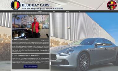 Schermafbeelding van bluebaycars.com