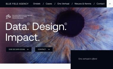 Schermafbeelding van bluefieldagency.com