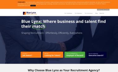 Schermafbeelding van bluelynx.com