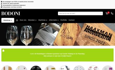 Schermafbeelding van bodoni.nl