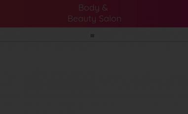 Schermafbeelding van bodyandbeautysalon.be