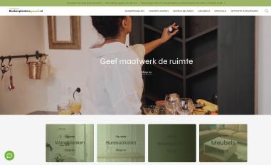 Schermafbeelding van boekenplankenopmaat.nl