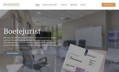 Schermafbeelding van boetejuristnu.nl
