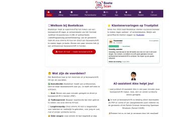 Schermafbeelding van boetescan.nl