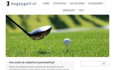 Schermafbeelding van bogeygolf.nl