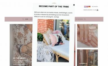 Schermafbeelding van bohemiastore.nl