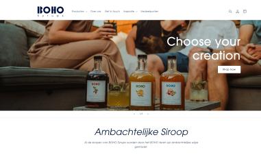 Schermafbeelding van bohosyrups.com