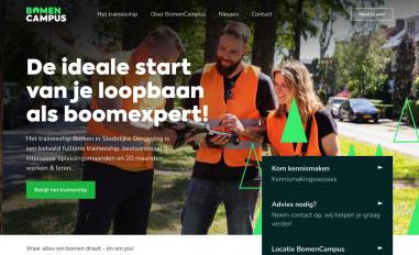 Schermafbeelding van bomencampus.nl