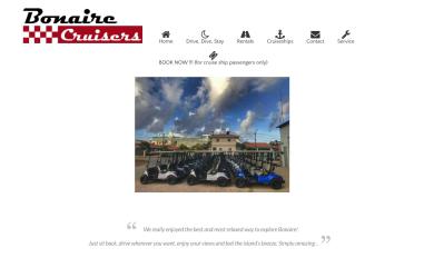 Schermafbeelding van bonairecruisers.com