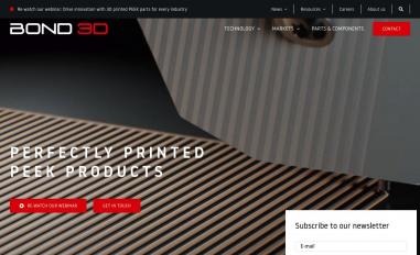 Schermafbeelding van bond3d.com