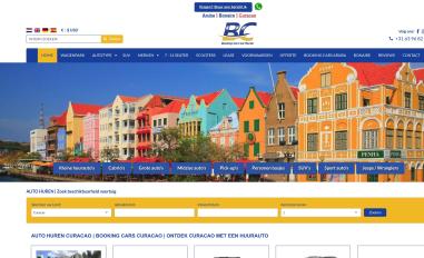 Schermafbeelding van bookingcarscuracao.com