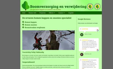 Schermafbeelding van boomverzorging-verwijdering.nl