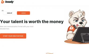 Schermafbeelding van boosty.to
