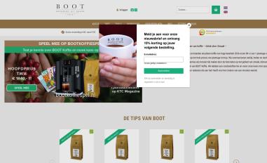 Schermafbeelding van bootkoffie.nl