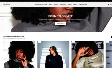 Schermafbeelding van bornto-create.eu