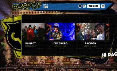 Schermafbeelding van bospop.nl