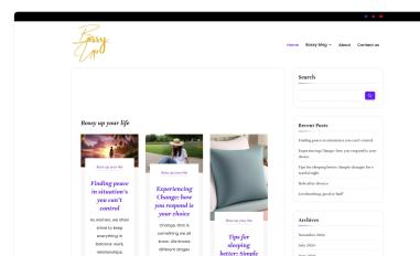 Schermafbeelding van bossyup.com