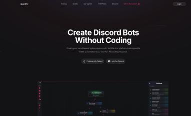 Schermafbeelding van botwiz.dev