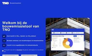 Schermafbeelding van bouwemissies.nl