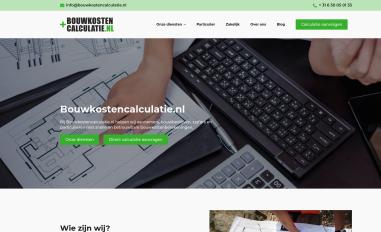 Schermafbeelding van bouwkostencalculatie.nl