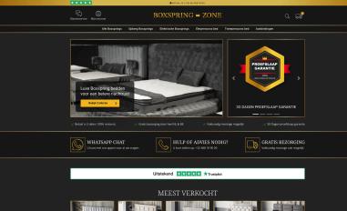 Schermafbeelding van boxspringzone.nl